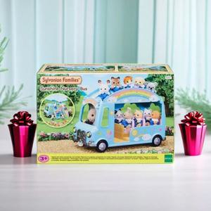 실바니안 패밀리 무지개 유치원 2층버스 인형놀이 자동차 피규어 미니어처 가구 소품 키덜트