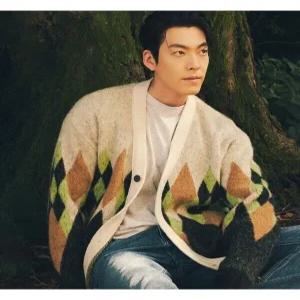 오버핏 헤어리 아가일패턴 가디건(FHUCX8131)