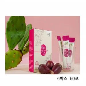 제주 백년초 진액/백련초 열매 즙 손바닥 선인장 엑기스 스틱/60포