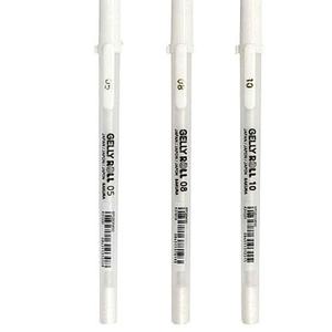 겔리로펜 사쿠라펜 겔리롤 사쿠라 화이트펜 화이트 0.5 0.8 1.0MM 선택가능 젤리롤펜 흰색펜