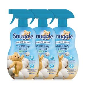 스너글 섬유탈취제 허거블 코튼 470ml 3개