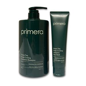 프리메라 그린티 스칼프 쿨링 인텐시브 헤어 세트 2종 샴푸 1L + 헤어 팩 150ml