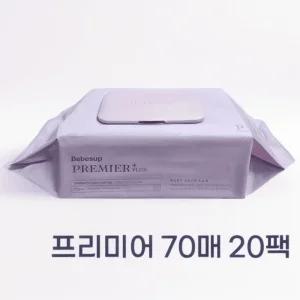 베베숲 물티슈 프리미어 70매x20팩 도톰한 두꺼운 신생아 아기물티슈