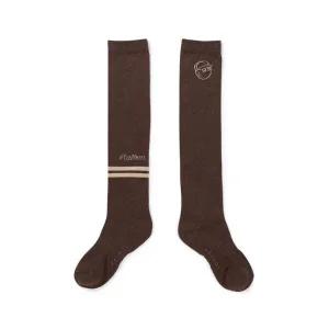 [말본골프]양말 KQJ M5342PSC08BRN 언발란스 스트라이프 니삭스 BROWN