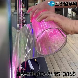 P6 Led 투명 크리스탈 소프트 필름 스크린 커튼 초박형 실내 유리 유연한 광고