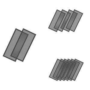 강력한 마그네틱 벤트 메쉬 에어 필터, 바닥 커버, PVC 레지스터 스크린, 4x10 인치