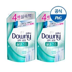 다우니 프리미엄 세탁세제 실내건조 리필 1.8L 2개
