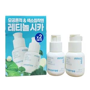 이니스프리 레티놀 시카 흔적 앰플 30ML+30ML /깐달걀피부 더블흔적케어 저자극 고효능
