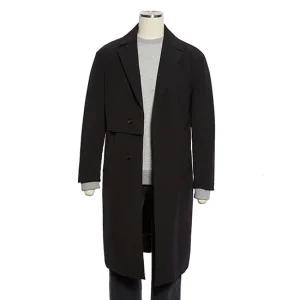 [롯데백화점]레노마 F/W (한정수량) 블랙 로브 세미오버 트렌치코트 ROKMBH31A