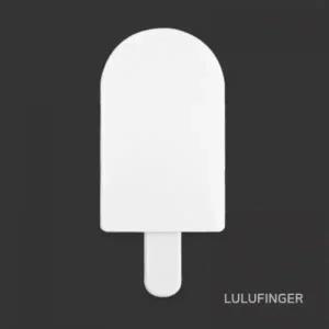 [룰루핑거] 아이스크림 거울 빗 세트 하양 6.2x13.5x1.2cm