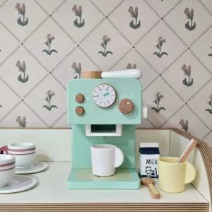 바리스타 원목 우든 주방놀이 커피머신 홈 카페놀이 3세 4세 5세