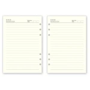 6공 다이어리 유선 속지 리필용 노트 A5 100매