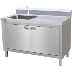 스텐싱크대 업소용 야외 스텐 씽크대 개수대 A. 밟는 수도꼭지