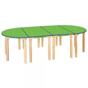 H79 1 안전 연두 열린 4 6학년 책상 (원목다리 650mm)