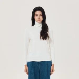 앙고라 혼방 터틀넥 티셔츠 풀오버 (UFJDTN346N-IVORY)