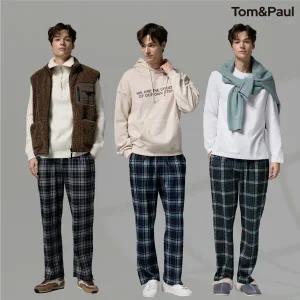 탐앤폴 25FW 남성 플란넬 체크 팬츠 3종(L511M)