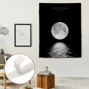 인테리어 거실 커튼 패브릭포스터 자연  암막 커텐