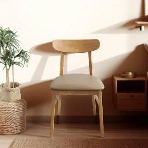 [보루네오하우스]보루네오 빌드 원목 인테리어 의자 1+1 pn918