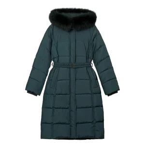 (아날도바시니) 폭스퍼 후드 롱다운(AW11PD01M)