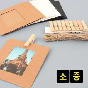 종이액자 나무집게액자 DIY용 DIY사진액자 (3NRKS)