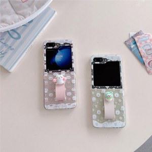 핸드폰케이스 갤럭시 Z 플립 7 6 5 플립7 커버 펜던트 곰 3 폰 충격 플립6 로프 케이스 스트랩 방지 4