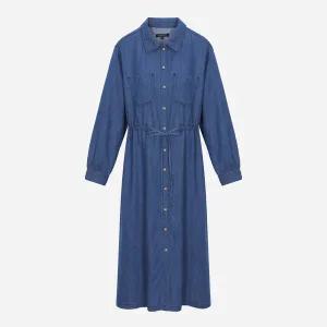 [롯데백화점]써스데이 아일랜드 [여성]인디고 데님 풀오픈 원피스(T256MOP322W)