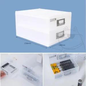 비즈 수납 미니 서랍장 2단 사무용품 정리함 데스크 오거나이저 약보관