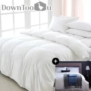 다운투유 헝가리 구스이불S 0.9k+이불커버 한파용