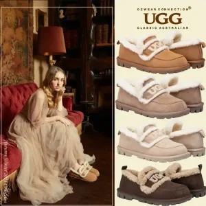 오즈웨어 25년신상 바이올렛 키높이 로퍼 UGG 양털슬리퍼 방수 호주어그슬리퍼