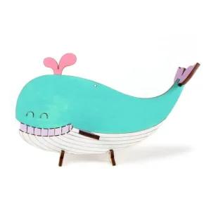 고래 모형 스타일조립키트 목재 동물 장식품 공예 조립