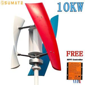 DS YZ MPPT 10000W 수직 24V 있는 15KW 풍력 터빈 컨트롤러가 10KW 20KW 48V 소형 12V 저소음 가정용 풍차 발전기