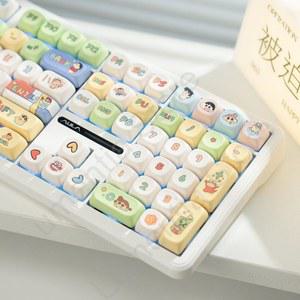 독거미 F108 키보드 귀여운 올리비아 유무선 저소음솜사탕축 블루투스 풍령축