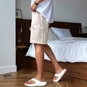 [피팅남]남자 스베 여름 밴딩 카고 반바지 블랙 카키 베이지