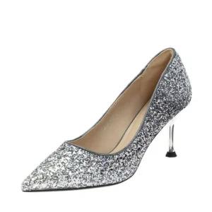 [갤러리아] 고세 여성 페미닌 드레스 하이힐 OZP5F017 실버 7.5CM