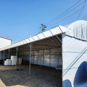 그늘막코팅필름 0.15mm 폭4m길이10m 비닐하우스 농막 차광비닐