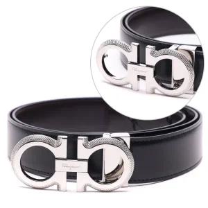 [롯데백화점]페라가모 22FW 남성 간치니 은장 양면 벨트  67_0141_754465_22F