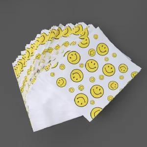 노란스마일 선물봉투 포장봉투 종이백 17x20 (90p)/포장/봉투/쇼핑/일회용/간식/크라프트/종이/봉지/붕어빵