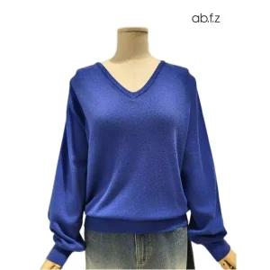 [롯데백화점]abfz 솔리드 V넥 긴팔 니트 APZ4QW32J