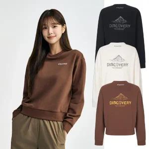 갤러리아 디스커버리 여성 마운틴 백그래픽 맨투맨 DWMT42054