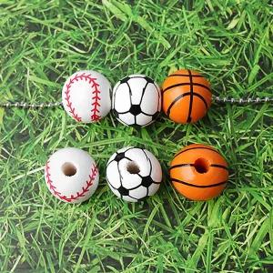 싼비즈 [5831-03]우드볼 야구공 축구공 농구공 키링만들기재료 ,1개