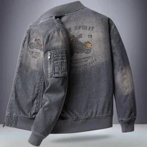 데님자켓 라이딩 데님 남자 자켓 청 바이크 항공 잠바 봄 빈티지 패션