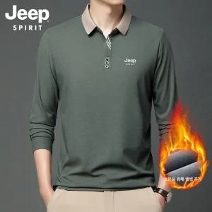 JEEP SPIRIT 긴팔 카라티 남자 가을 겨울 비즈니스 캐주얼 상의