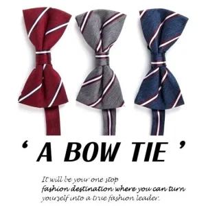 BITE16 화이트 사선 심플 보타이 3COLOR Family SET 리즈코 성인유아 패밀리룩 가족공용