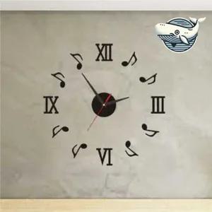 모던 감성 음표 벽시계 무타공 인테리어 시계 LED시계 인테리어벽시계 거실벽시계 저소음벽시계