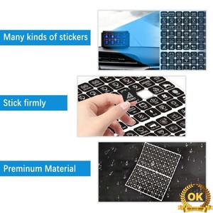 방수 LED 터치 패널 스위치 스티커 라벨 15mm x 해양 보트 데칼 장식 자동차 액세서리