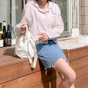 [엔소아] 블레어 스트라이프 후드 자켓