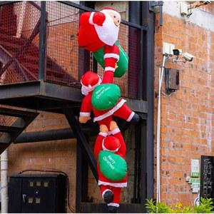 크리스마스 산타풍선 산타할아버지 에어풍선 벽타는