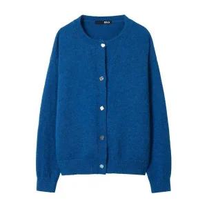 [하프클럽/]데일리 라운드 버튼 포인트 니트 가디건 (BX3CD001L0)