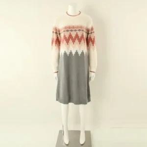(행사) 균일가 커플 홈웨어 포그니 노르딕 자카드 스웨터 원피스_A VEV3876L_A