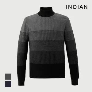 [INDIAN] 융본딩 하프넥 니트_MITBHYW9401